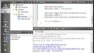 C   Qt 29   QThread part 2 the Priority
