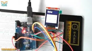 Visuino LCD TFT ST7735 Display Image and Random Number