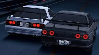 FC3S vs. R32 - [Eurobeat Removed] - (Initial D Fifth Stage)