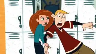 Kim & Ron’s first kiss (Kim Possible)