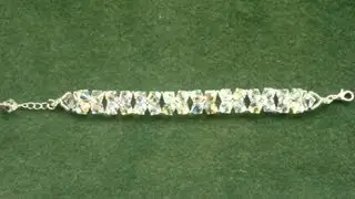 Swarovski Bracelet to match the V-necklace for beginners beading tutorial