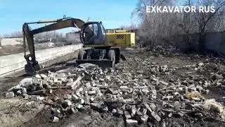 ЭКСКАВАТОР ЕК 18 ТВЭКС, КОРЧУЕМ ДЕРЕВЬЯ,ДЕЛАЮ ДОРОГУ