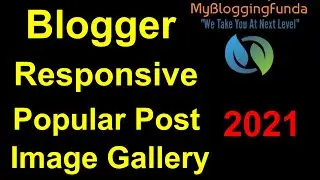 How to add Responsive image gallery Blogger