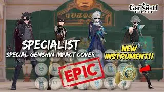 Nightwind Horn Showcase - Specialist (Persona 4 OST) | Genshin Impact EPIC Lyre & MMD Cover 🔥
