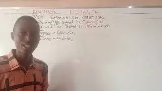 Calculating Distance || Simple Solvings || Andrew Etaghene