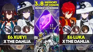 E6 Xueyi x The Dahlia & E6 Luka x The Dahlia | Memory of Chaos 12 | Honkai Star Rail 3.8