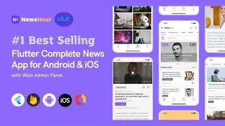 News Hour - Flutter News App for Android & iOS with Admin Panel | News App Project code download