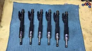 BMW X5 F15 (N55B30) - Checking/flushing injectors on a high-pressure bench