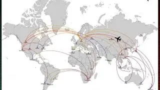 JavaFX worldmap with animated image along connection
