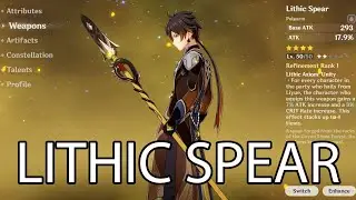 New Polearm: Lithic Spear -  quite match with Zhongli's outfit if you don't have Vortex Vanquisher