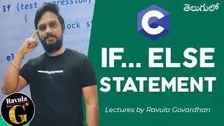 If Else Statement in C Example in Telugu