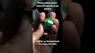 Power rangers ninja storm green samurai amulet: brass metal  prop replica Etsy.com/shop/henshinvault