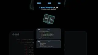 🎲 CSS Cube Animation Tutorial | HTML CSS | MZCode01 