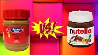 NUTELLA VS АРАХИСОВОГО МАСЛА //НУТЕЛЛА ПРОТИВ АРАХИСОВОГО МАСЛА