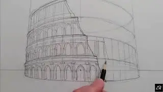 How to Draw The Colosseum in Perspective.