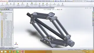 advanced assembly and design of car jack in solidworks