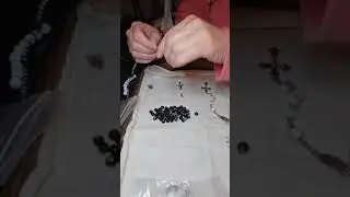 Laying Out the Rosary I am Making