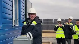 Opening of the Kounrad Solar Power Project