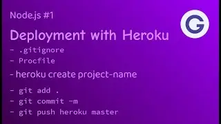 Deploying Node.js website to internet with Heroku - Node.js #1