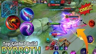 Top Global Dyrroth Solo Rank | Challenge Dyrroth Full Build Biru ~ Mobile Legends