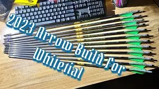 In-Depth Whitetail Arrow Build-My First Time building Arrows From A Shaft