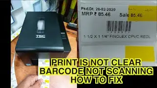 Thermal printer barcode not scanning print not clear