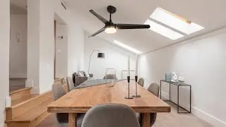 Black Modern Ceiling Fan, Smart Ceiling Fan with Light #ceilingfan #furniture #appliances