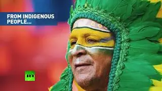 World Cup brings carnival to Russia: Fans' costumes from all over the world.2018