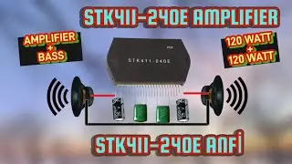 STK411-240E 120W+120W güçlü stereo anfi devresi | STK411-240E 120W+120W powerful amplifier circuit