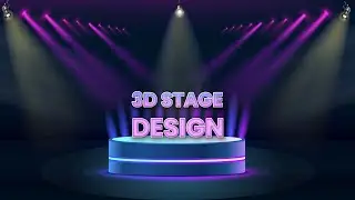 Create 3D Stage Design in Illustrator | Full Tutorial for Beginners