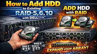 How to Add HDD to Existing RAID-5, 6, 10. ADD HDD with RAID.
