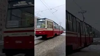 Трамвай ЛВС-86К №3477 И Трамвай ЛВС-86К №0656 В Парк