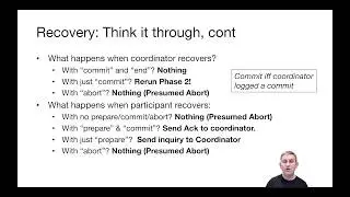 Lecture 22 Part 7 The Recovery Processes