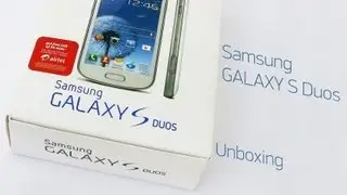 Samsung Galaxy S Duos - Unboxing