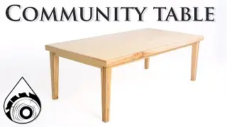 making ash and plywood dining table