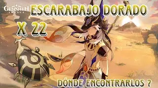 Escarabajo Dorado Ruta de Farmeo rápida | Para tu Cyno | Guía fácil | Genshin Impact