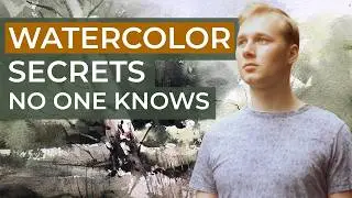 LOOSE step by step WATERCOLOR tutorial by Prasad Beaven | Easy watercolor painting | learn to paint