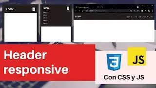 Header responsive | menu mobile | con CSS y JS