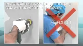 Como instalar drywall - Instalação de Caixas de Eletricidade