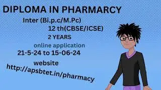 DIPLOMA IN PHARMARCY NOTIFICATION ANDHRA PRADESH | 2024-25 | #polytechnic