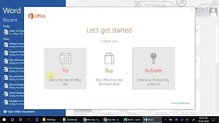 How to get rid of Office 365 Activation Screen!