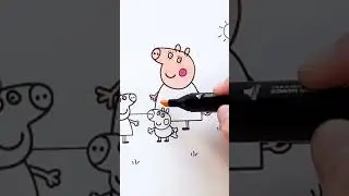 Свинка Пеппа Раскраска #peppapig #свинкапеппа #раскраска
