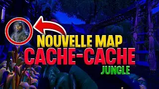 MAP FORTNITE CACHE CACHE thème jungle dans la nuit