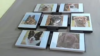PAINEL DE FOTOS RECICLANDO CAPAS DE DVDs