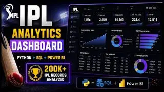 Building an IPL Analytics Dashboard Using Python, SQL & Power BI | IPL Crunch ’26