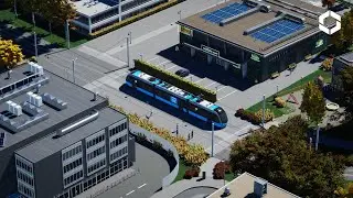 Relaxing Tram Journey: A Third-Person Perspective