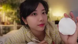 ASMR Tired? I Will Do Some Cleansing For You 💆 Roleplay Make-up Removing and Skin Care Service