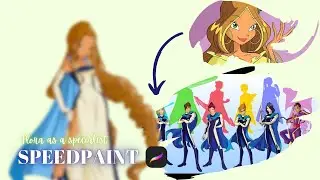 WINX X SPECIALISTS | Flora | procreate speedpaint