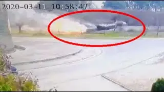 CCTV Footage of Pakistani F16 Jet Crash | F-16 Plane CCTV Footage
