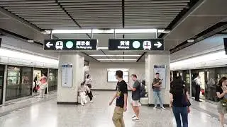 MTR - 2 KTL C-Trains at Yau Ma Tei